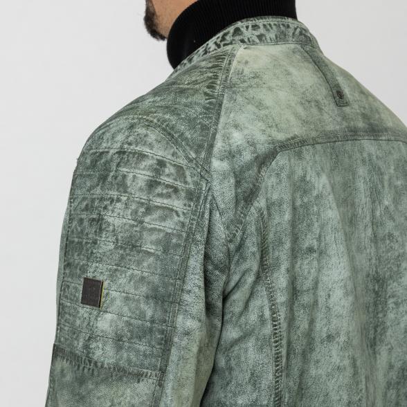 redpoint Herren-Lederjacke 'Daniel' hellgrün - 107061000000 - 3 - 588px