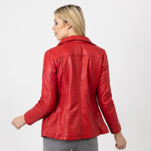 OTTO KERN Damen-Lederjacke 'Avoisa', rot - 107069800000 - 3 - 588px