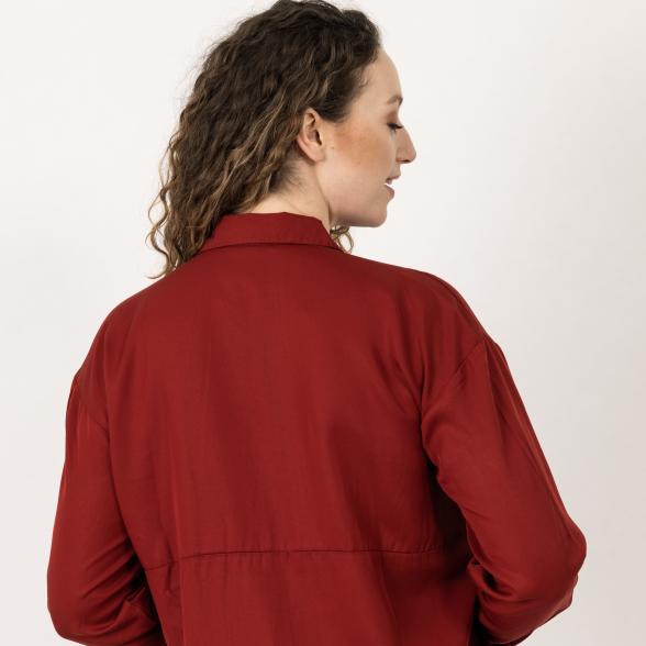 Z-ONE Damen Bluse, rot - 107419800000 - 3 - 588px