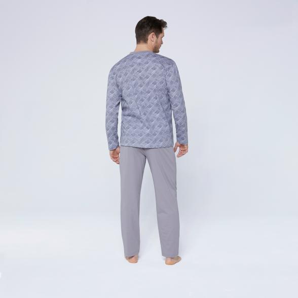 KINGsCLUB 4er Set Herren Pyjama blau/grau - 107470400000 - 3 - 588px