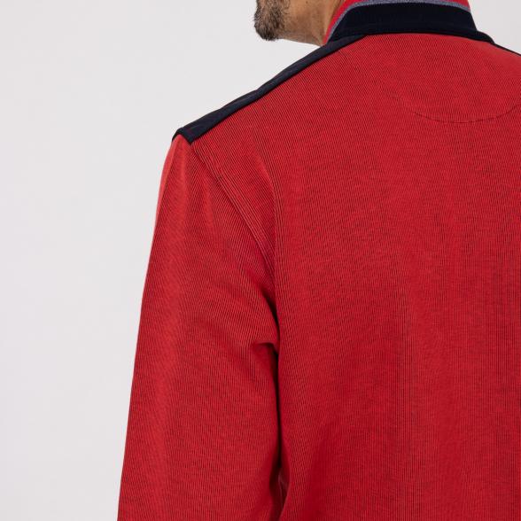 bugatti Herren Troyer-Sweatshirt rot - 107688900000 - 3 - 588px