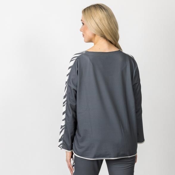 MM München Damen-Sweatshirt Zebra anthrazit/weiß - 108739000000 - 3 - 588px