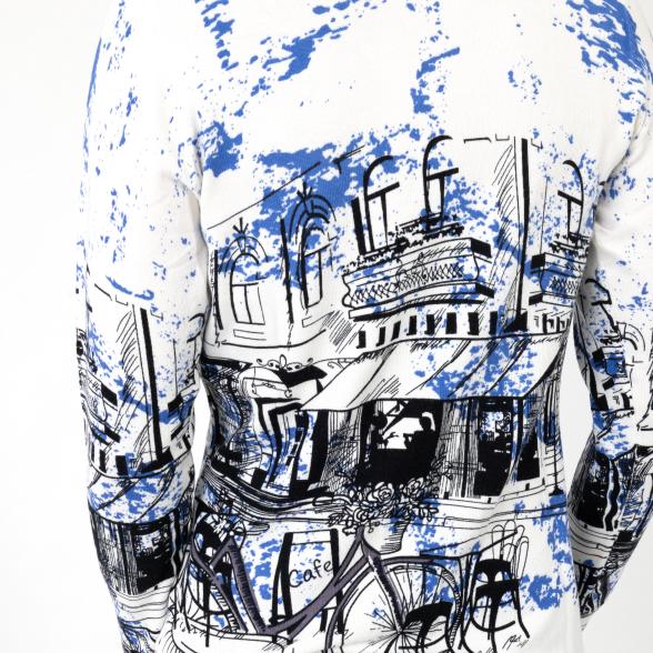 Zilae Damen-Pullover schwarz/weiß/blau - 109240100000 - 3 - 588px