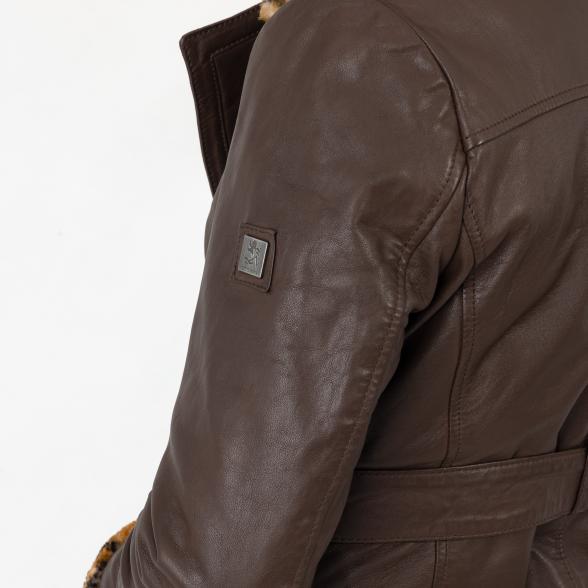 OTTO KERN Damen-Lederjacke 'Laura' braun/Leopard - 109819000000 - 3 - 588px