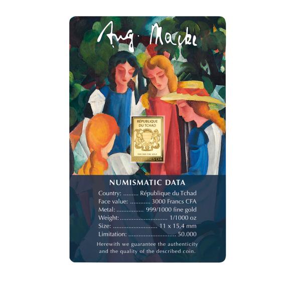 Coincard August Macke vier Mädchen - 111830500000 - 3 - 588px