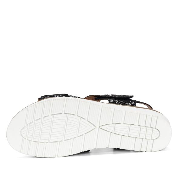 TOPWAY COMFORT Damensandalen schwarz gemustert 36 - 111906500001 - 3 - 588px