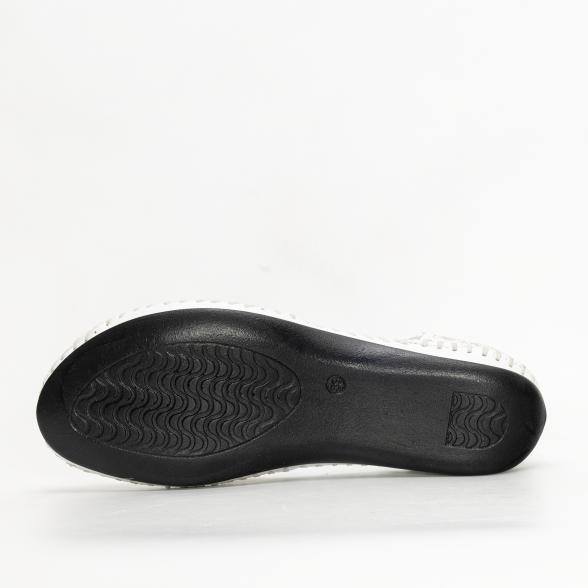 Andrea Conti Damen Lederballerina weiß 37 - 112026800002 - 3 - 588px