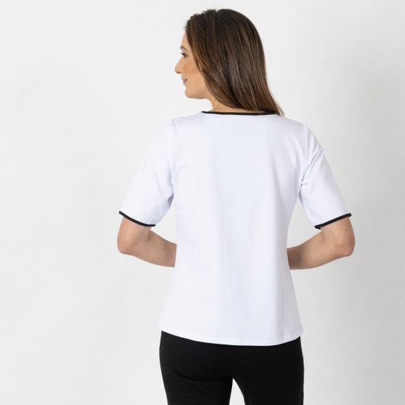 COMFY FIT Damen-Shirt weiß/schwarz 36/38 - 112173400001 - 3 - 588px