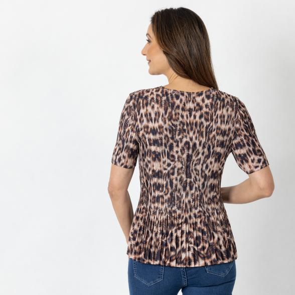 Jeannie Damen-Plissee-Shirt multicolor - 112338700000 - 3 - 588px