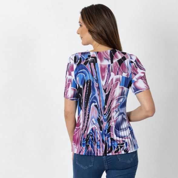 Jeannie Damen-Plissee-Shirt multicolor - 112341700000 - 3 - 588px