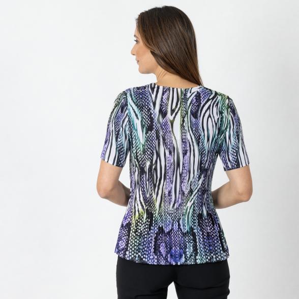 Jeannie Damen-Plissee-Shirt multicolor - 112341900000 - 3 - 588px