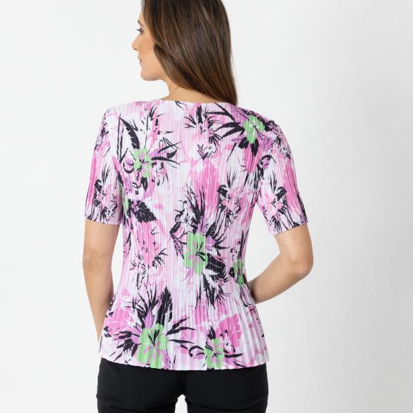Jeannie Damen-Plissee-Shirt multicolor - 112342500000 - 3 - 588px