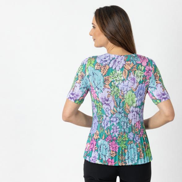 Jeannie Damen-Plissee-Shirt multicolor - 112342600000 - 3 - 588px