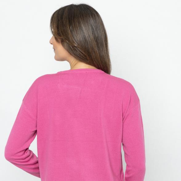 Cashmerelike by BLUE SEVEN Pullover fuchsia 38 - 112391100001 - 3 - 588px