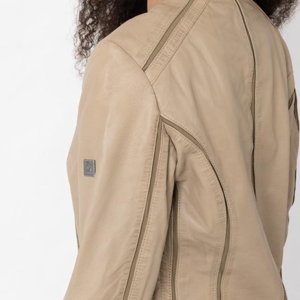 OTTO KERN Damen-Lederjacke 'Molly' beige 38 - 112523400001 - 3 - 588px