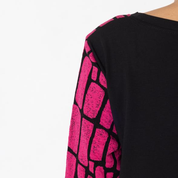 Vanessa Style Damen-Longshirt pink/schwarz 40/42 (2) - 112528300002 - 3 - 588px