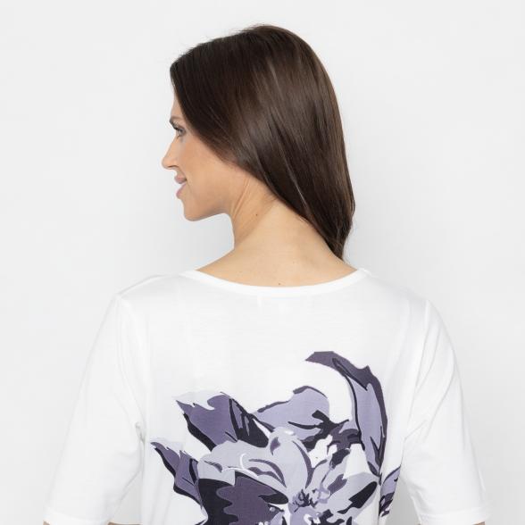 BRILLIANTSHIRTS Damen-Shirt offwhite/schwarz/lila 36/38 - 112832300001 - 3 - 588px