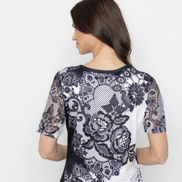 BRILLIANTSHIRTS Damen-Shirt schwarz/weiß 36/38 - 112832700001 - 3 - 588px