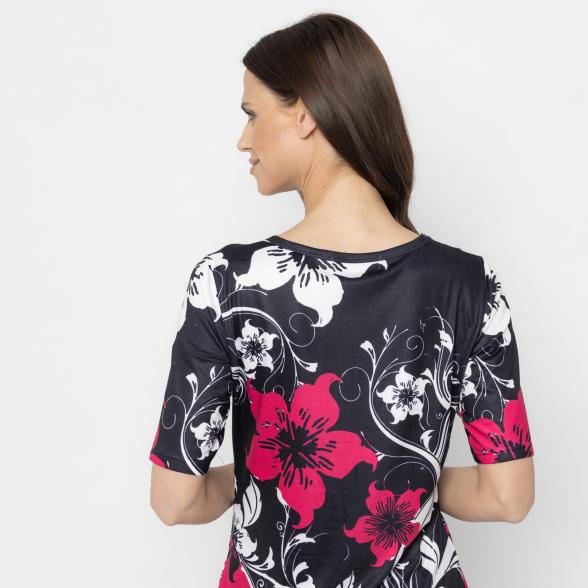 BRILLIANTSHIRTS Damen-Shirt schwarz/weiß/fuchsia 36/38 - 112833400001 - 3 - 588px