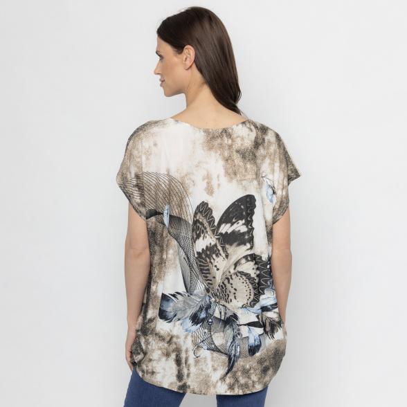 FASHION NEWS Damen-Shirt beige/ multicolor M/L - 112843700001 - 3 - 588px