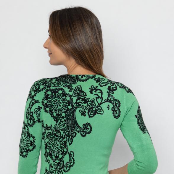 MILANO Design Pullover schwarz/ grün 36/38 - 112879700001 - 3 - 588px