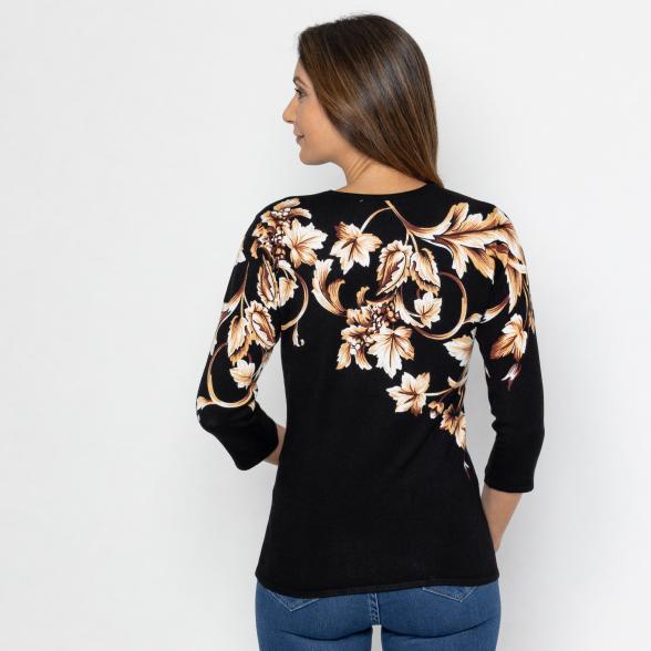 MILANO Design Pullover schwarz/camel 36/38 - 112881300001 - 3 - 588px