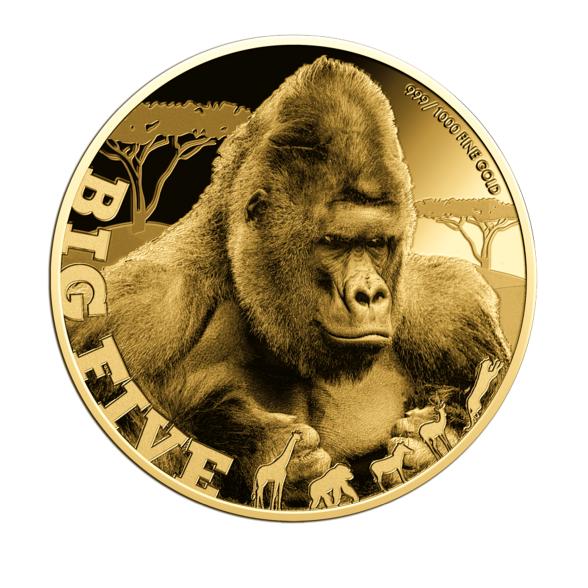 5er Set Goldmünzen "Africa Wildlife", je 1/200 oz. - 112889800000 - 3 - 588px