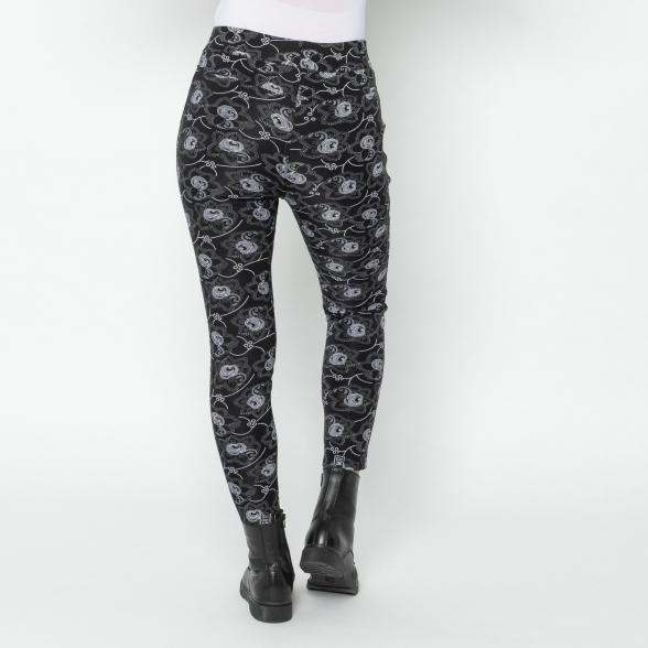 FASHION NEWS Thermo-Fleece-Leggings schwarz/weiß 52/54 - 112925800005 - 3 - 588px