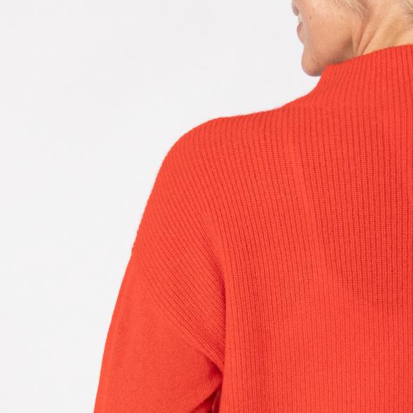 100% KASCHMIR Pullover, Stehkragen, rot - 112960600000 - 3 - 588px