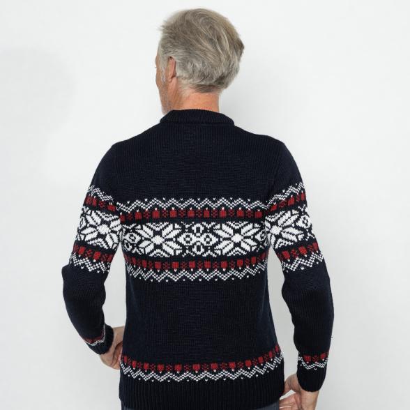 Herren-Pullover mit Norwegermuster marine S - 113109400001 - 3 - 588px