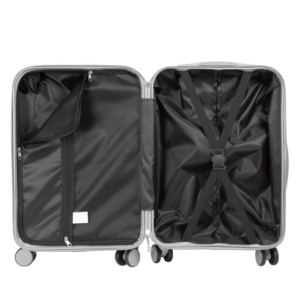 3-teiliges Polycarbonat Kofferset 'Pescara' silber - 113111100000 - 3 - 588px