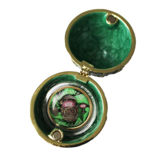 Aufsteller & Münze 'Art of Fabergé Numismatics' - 113148800000 - 3 - 588px