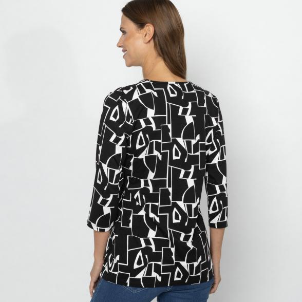 RÖSSLER SELECTION Damen Shirt schwarz/ weiß 36 - 113203200001 - 3 - 588px