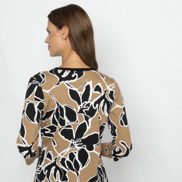 RÖSSLER SELECTION Damen Shirt taupe/schwarz/weiß 36 - 113203400001 - 3 - 588px