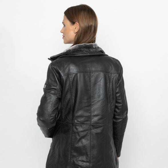 OTTO KERN Damen-Ledermantel 'Donna' schwarz 38 - 113221000001 - 3 - 588px