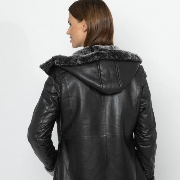 OTTO KERN Damen-Ledermantel 'Viola' schwarz 38 - 113221700001 - 3 - 588px