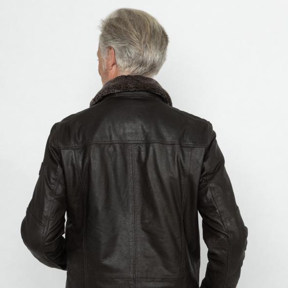 OTTO KERN Herren-Lederkurzmantel 'Brian' braun 50 - 113222700001 - 3 - 588px