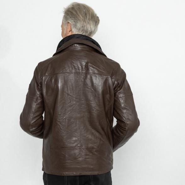OTTO KERN Herren-Lederjacke 'Lenny' dunkelbraun 50 - 113224000001 - 3 - 588px