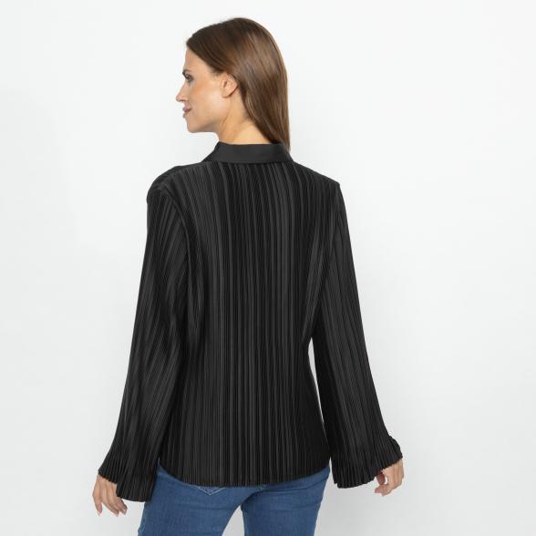 TRENDS by J. Leibfried Plissee-Bluse schwarz - 113230000000 - 3 - 588px