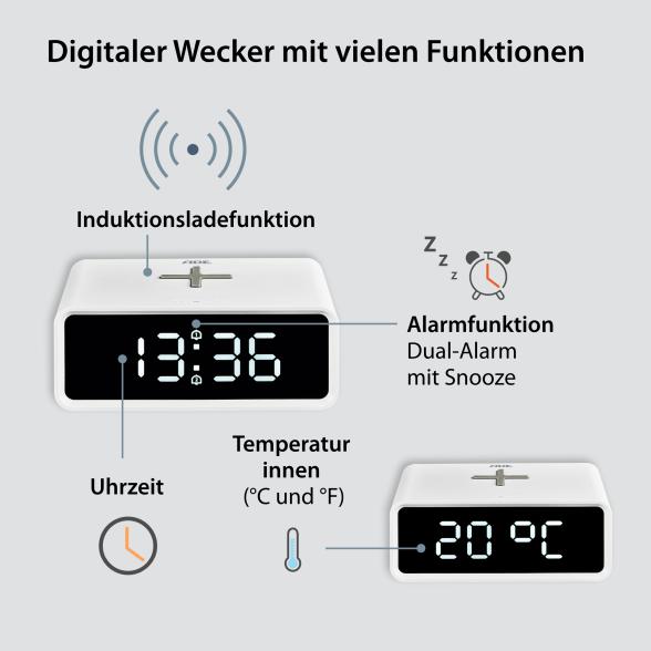 ADE digitaler Wecker + Ladefunktion - 113248300000 - 3 - 588px