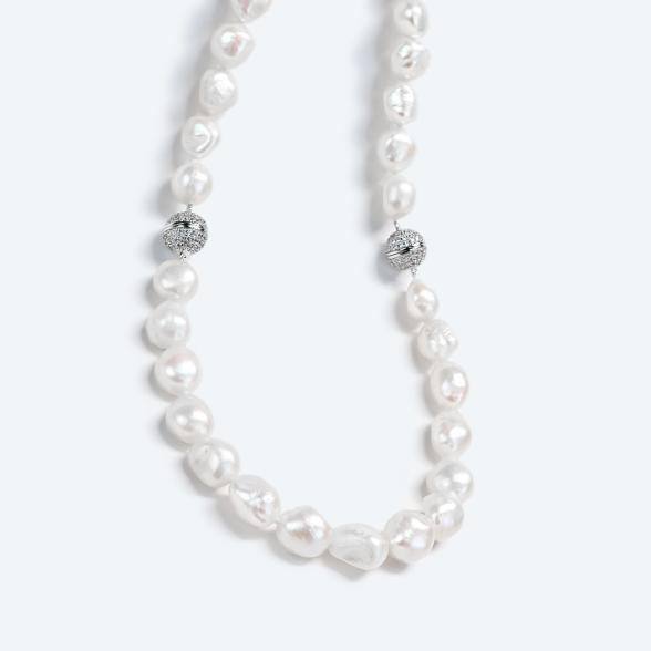 SET: Collier+Armband Süßwasserzuchtperlen weiß - 113281300000 - 2 - 588px