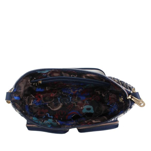 Henney Bear Schultertasche creme/dunkelblau - 113625200000 - 3 - 588px