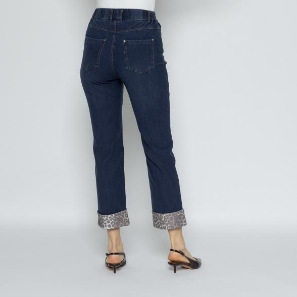 Zauberhose 'Miracle Shape' Turn Up Animal blau 32/34 - 113666700001 - 3 - 588px