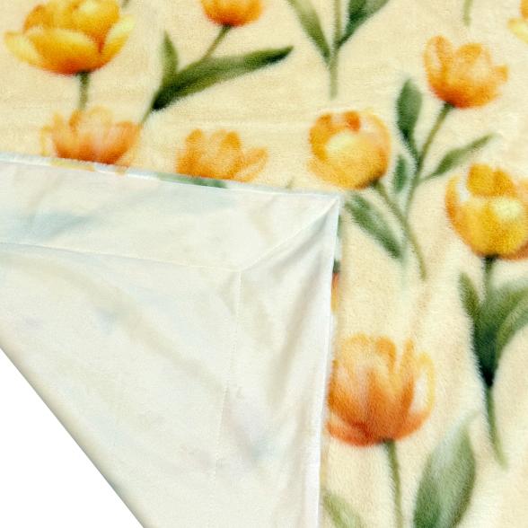 Felldecke mit Blumendesign 150x200cm - 113675600000 - 3 - 588px