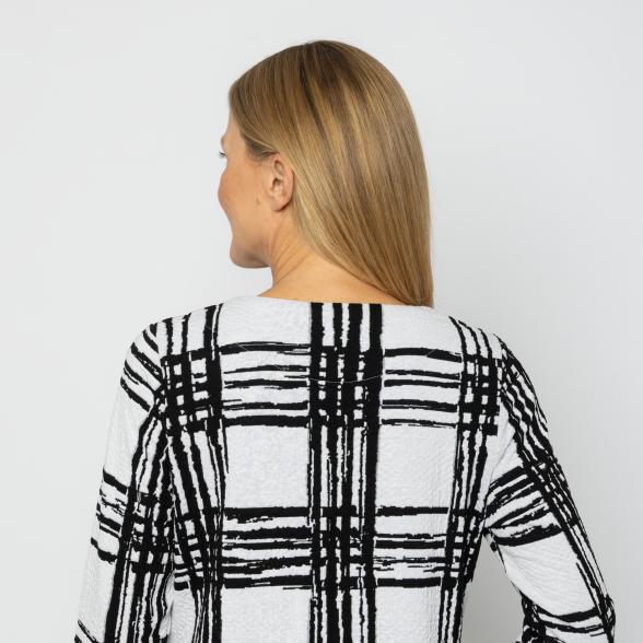 VANESSA STYLE Damen-Cardigan schwarz/weiß 48/50 (4) - 113685400004 - 3 - 588px