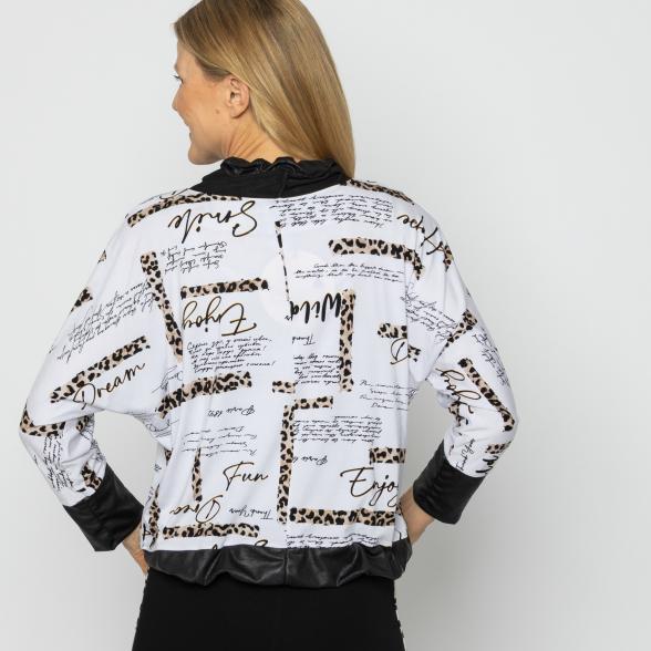 VANESSA STYLE Damen-Shirt schwarz/weiß/beige 48/50 (4) - 113685600004 - 3 - 588px