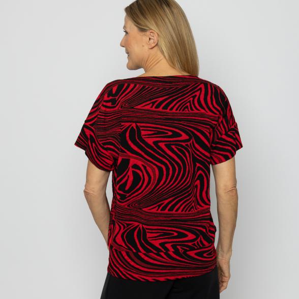 VANESSA STYLE Damen-Sweatshirt schwarz/rot 48/50 (4) - 113686000004 - 3 - 588px