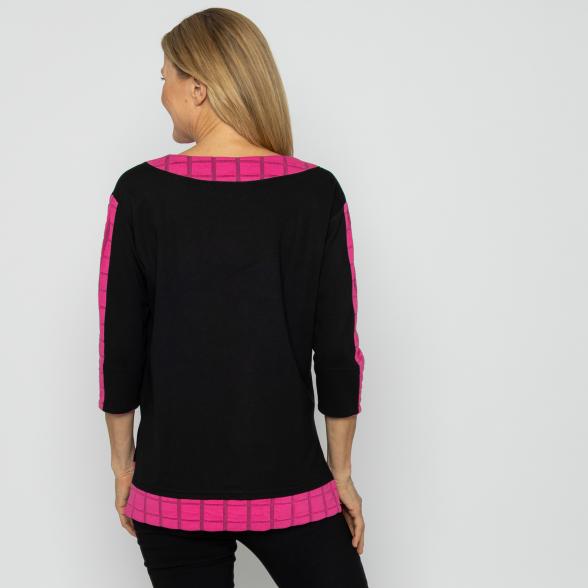 VANESSA STYLE Damen-Shirt schwarz/pink 48/50 (4) - 113686600004 - 3 - 588px