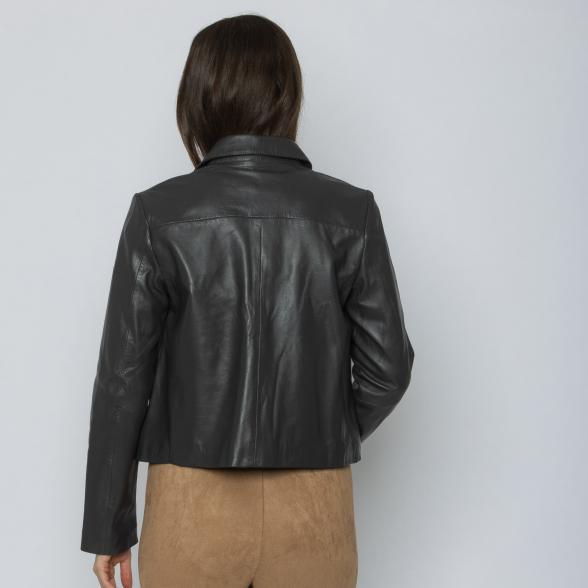 OTTO KERN Damen-Lederjacke anthrazit 44 - 113706800004 - 3 - 588px