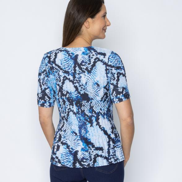 Jeannie Damen-Plissee-Shirt snake - 113965400000 - 3 - 588px